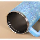 Copo Térmico 1200ml Com Strass Brilhante Com Alça Tampa E Canudo