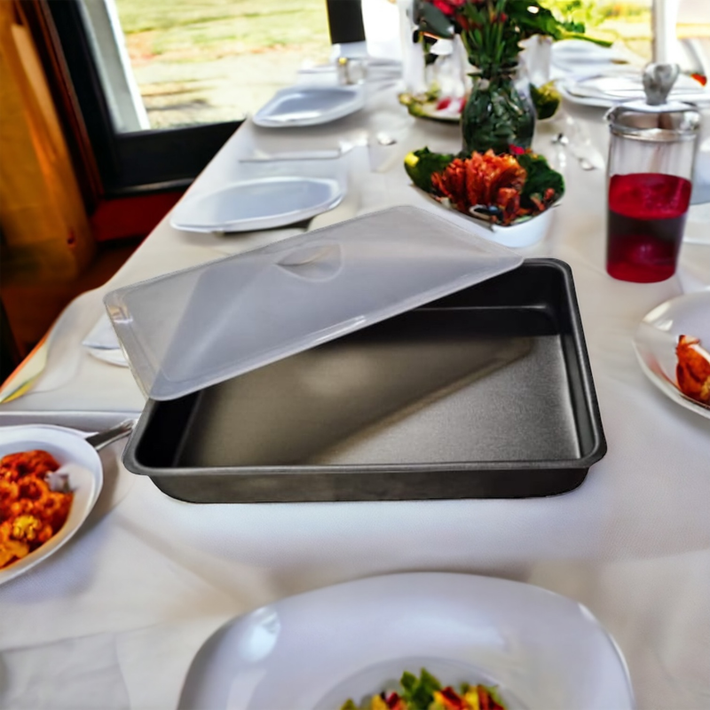 Assadeira Antiaderente Magic Cap com Tampa