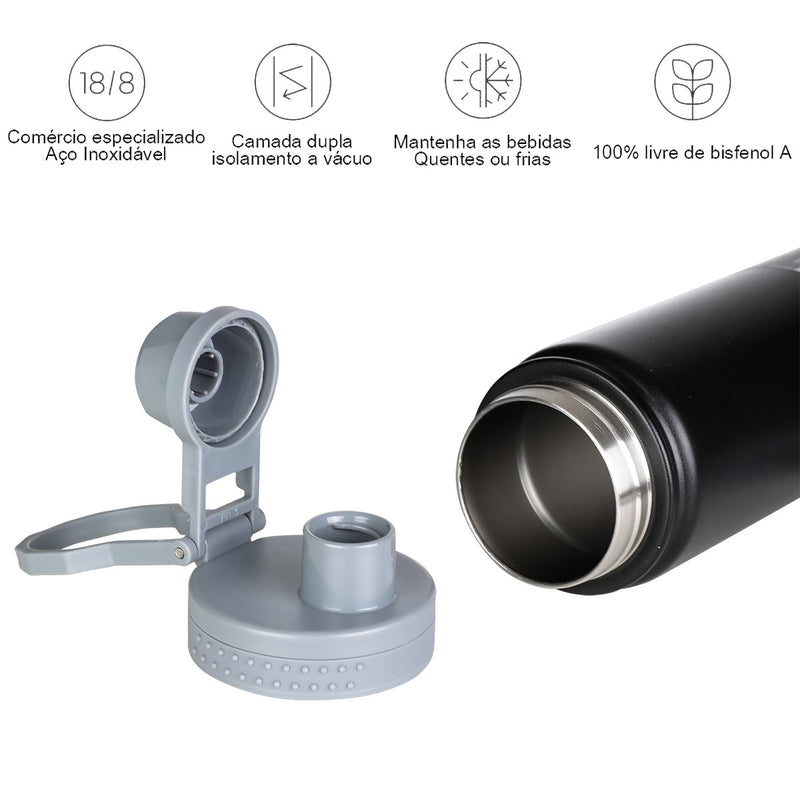 Garrafa Térmica de Aço Inoxidável 750ml