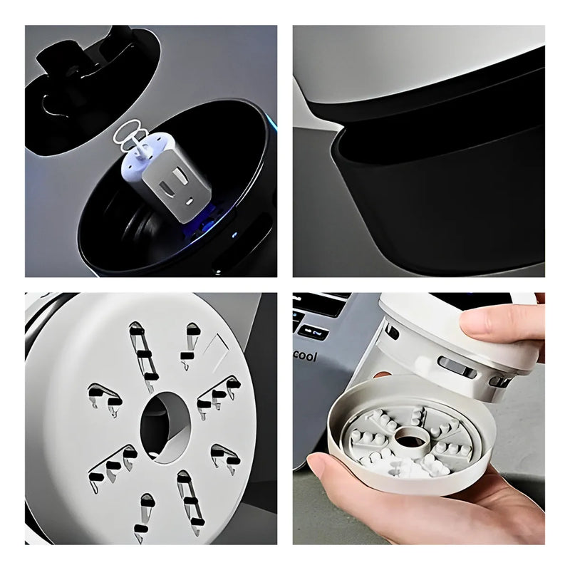 Mini Aspirador Mesa Papa Migalhas Com Coletor Recarregável.