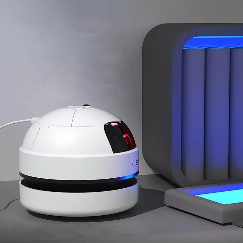 Mini Aspirador Mesa Papa Migalhas Com Coletor Recarregável.