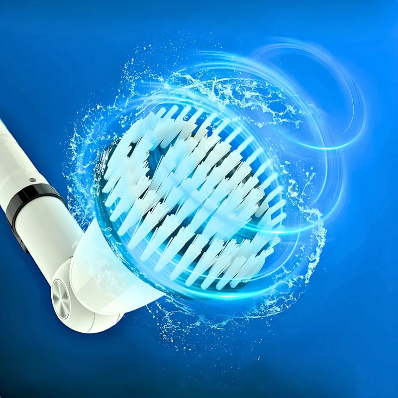 Esfregão Elétrico Versátil de Limpeza 360° Giratório.