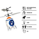 Foguete Infantil Com Sensor Luz Mini Recarregável