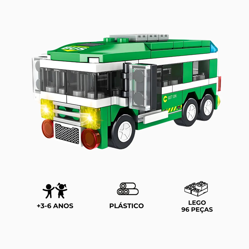 Brinquedo Blocos de Construção Ônibus