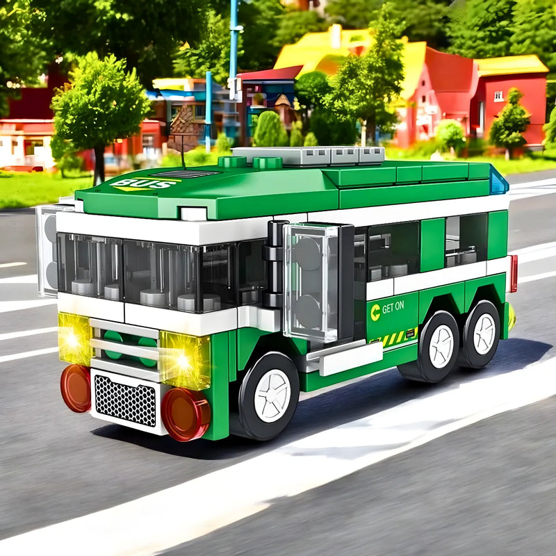 Brinquedo Blocos de Construção Ônibus