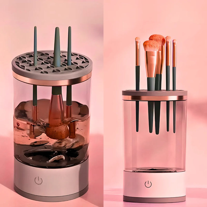 Limpador de Pinceis Maquiagem Secador Automático USB.
