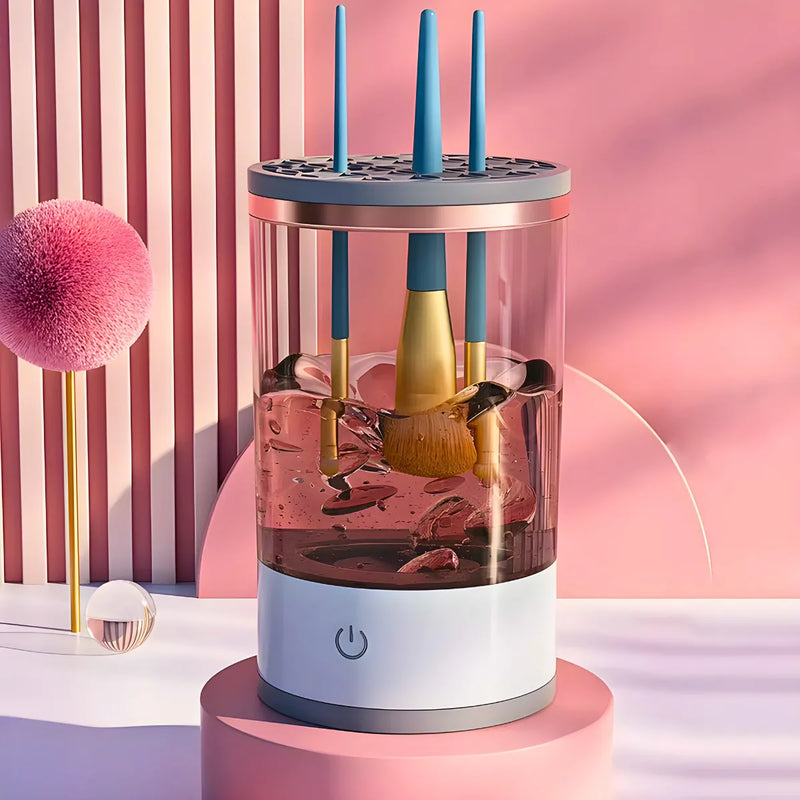 Limpador de Pinceis Maquiagem Secador Automático USB.