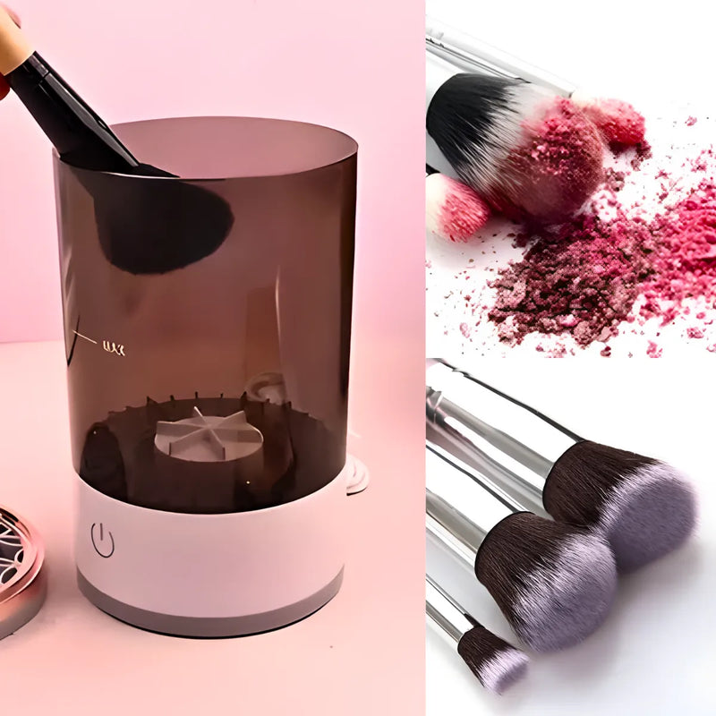 Limpador de Pinceis Maquiagem Secador Automático USB.