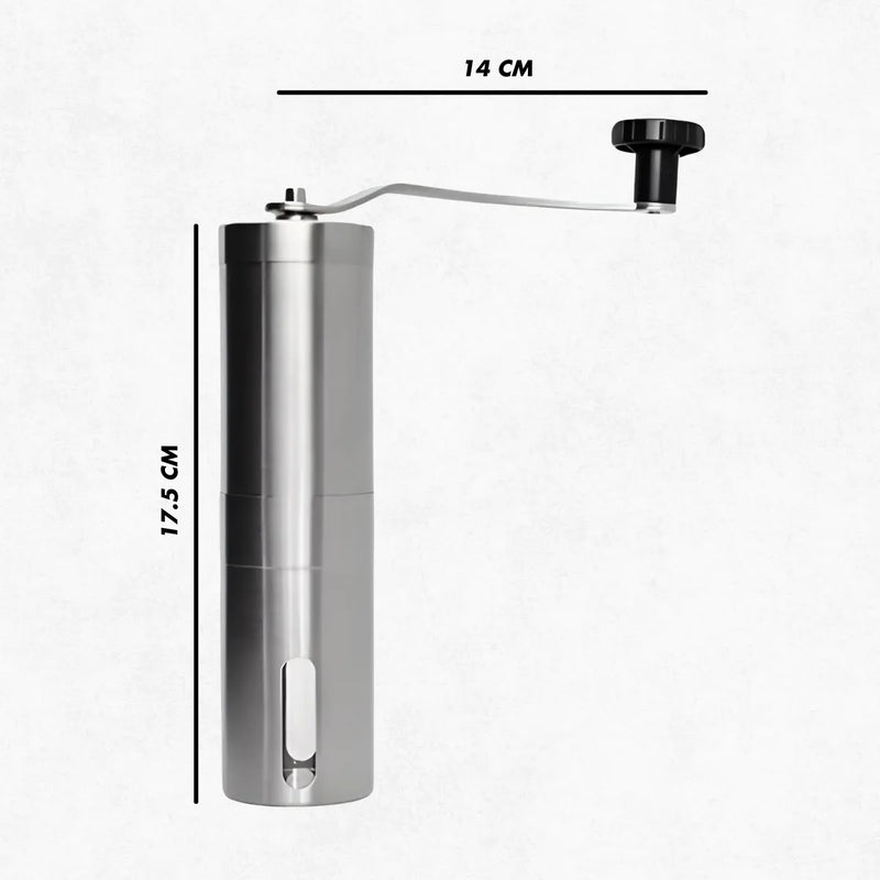 Moedor de Café Manual de Aço Inoxidável.