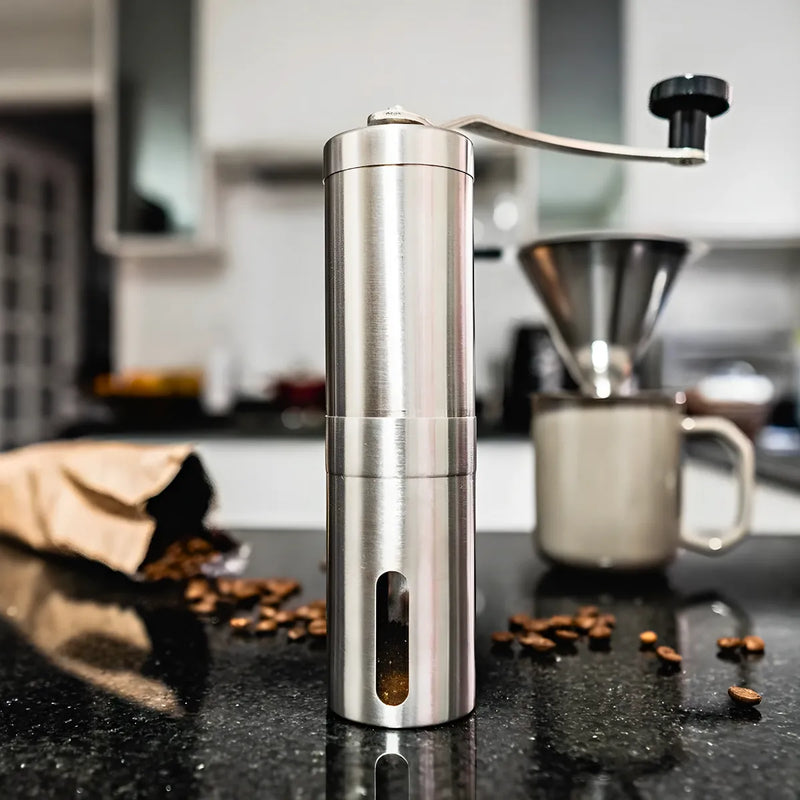 Moedor de Café Manual de Aço Inoxidável.