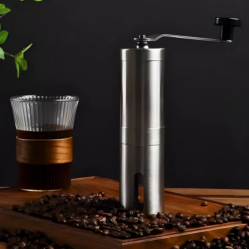 Moedor de Café Manual de Aço Inoxidável.