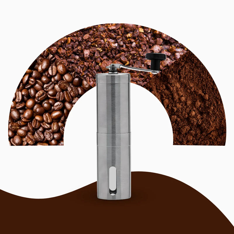 Moedor de Café Manual de Aço Inoxidável.