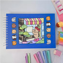 Livro De Colorir Capa Dura - AZUL