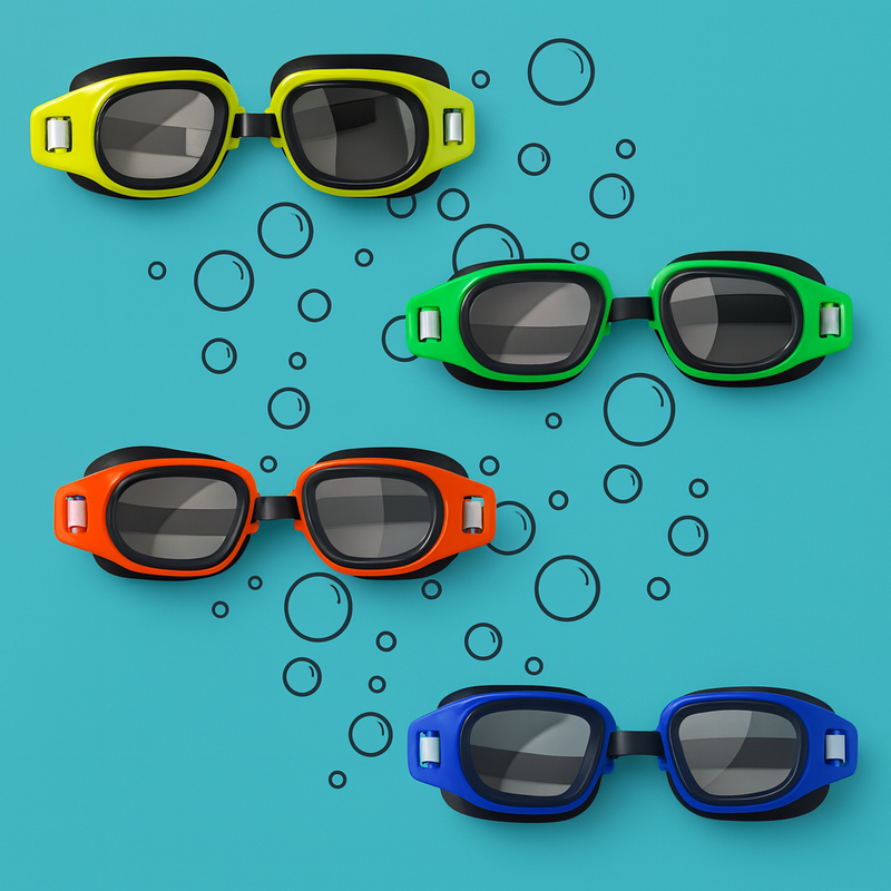 Óculos de natação infantil Cores Sortidas