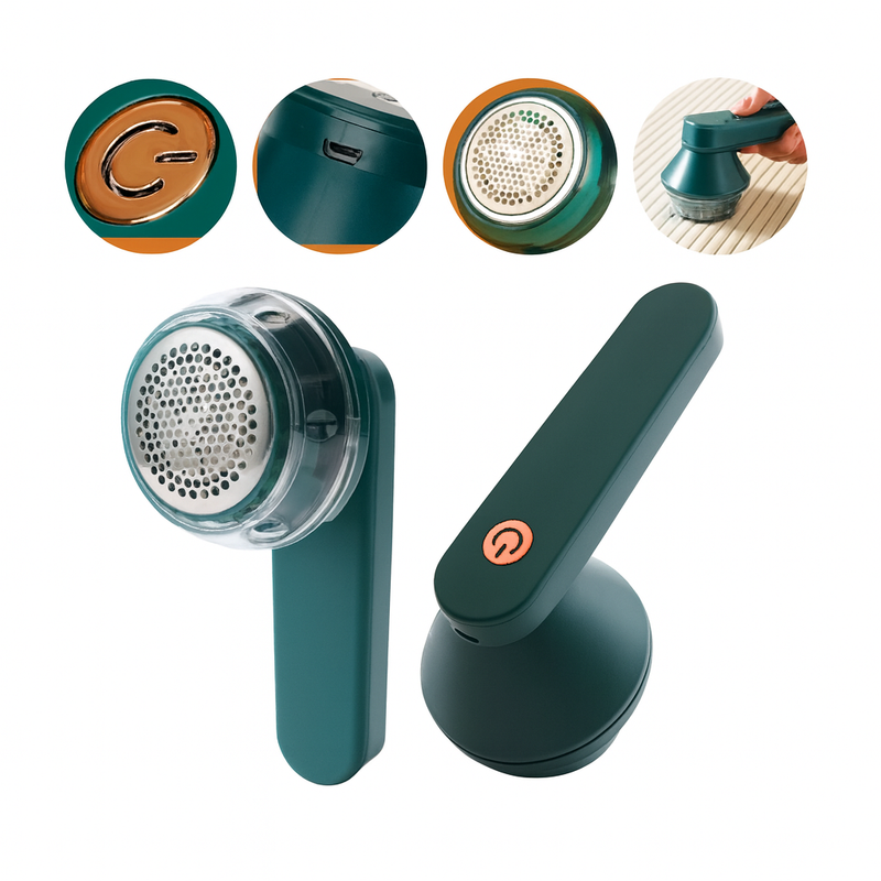 Removedor Elétrico De Pelos Fiapos Verde