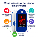 Oxímetro Digital de Dedo Medidor de Saturação de Oxigênio.