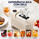 Mini Máquina de Fazer Gelo Portátil Elétrica