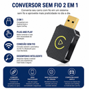 Conversor Sem Fio 2 em 1 para Apple CarPlay e Android
