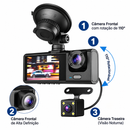 Câmera de Carro Wi-Fi DVR Full HD 1080P Frontal e Traseira