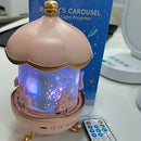 Luminária Projetor Carrossel Coelhinho com Luz Noturna