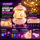 Luminária Projetor Carrossel Coelhinho com Luz Noturna