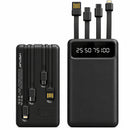 Power Bank 20.000mAh com Cabos Integrados USB-C, Lightning e Micro-USB BRANCO