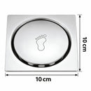 Ralo Inteligente Quadrado Aço Inox com Sistema Click