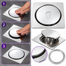 Ralo Inteligente Quadrado Aço Inox com Sistema Click