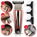 Máquina de Cortar Cabelo e Barba Profissional com 3 Pentes