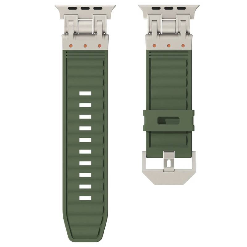 Pulseira Silicone Robot Titanium 42mm/44mm/45mm/49mm