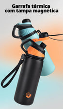 Garrafa Térmica Esportiva 1 Litro com Tampa Magnética – Alta Performance Outdoor
