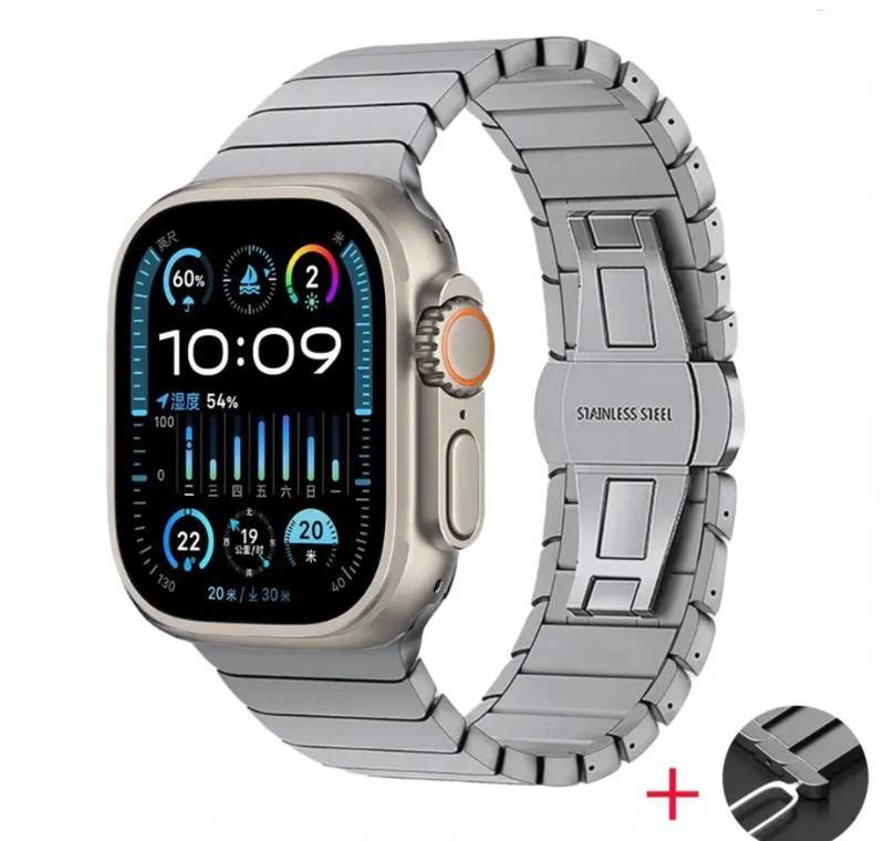 Pulseira de Aço 1 Elo 42mm/44mm/45mm/47mm/49mm