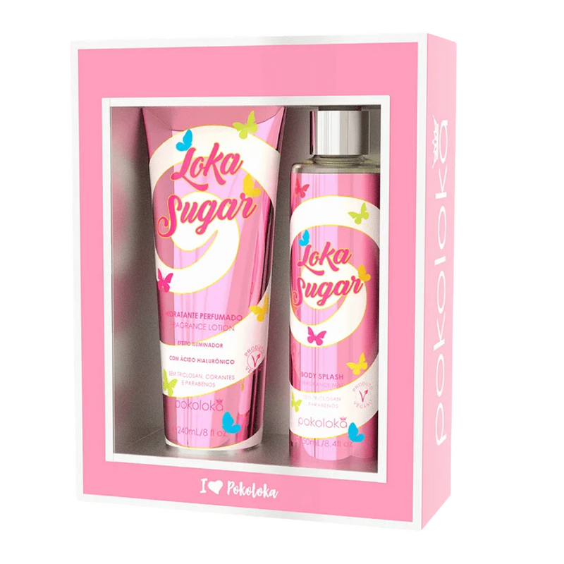 Kit LokaTeen Loka Sugar Hidratante 240ml / Body Splash 250ml