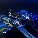 Smartwatch M9, GPS de Alta Precisão, AMOLED, IA Integrada (ChatGPT) e Resistência IP68