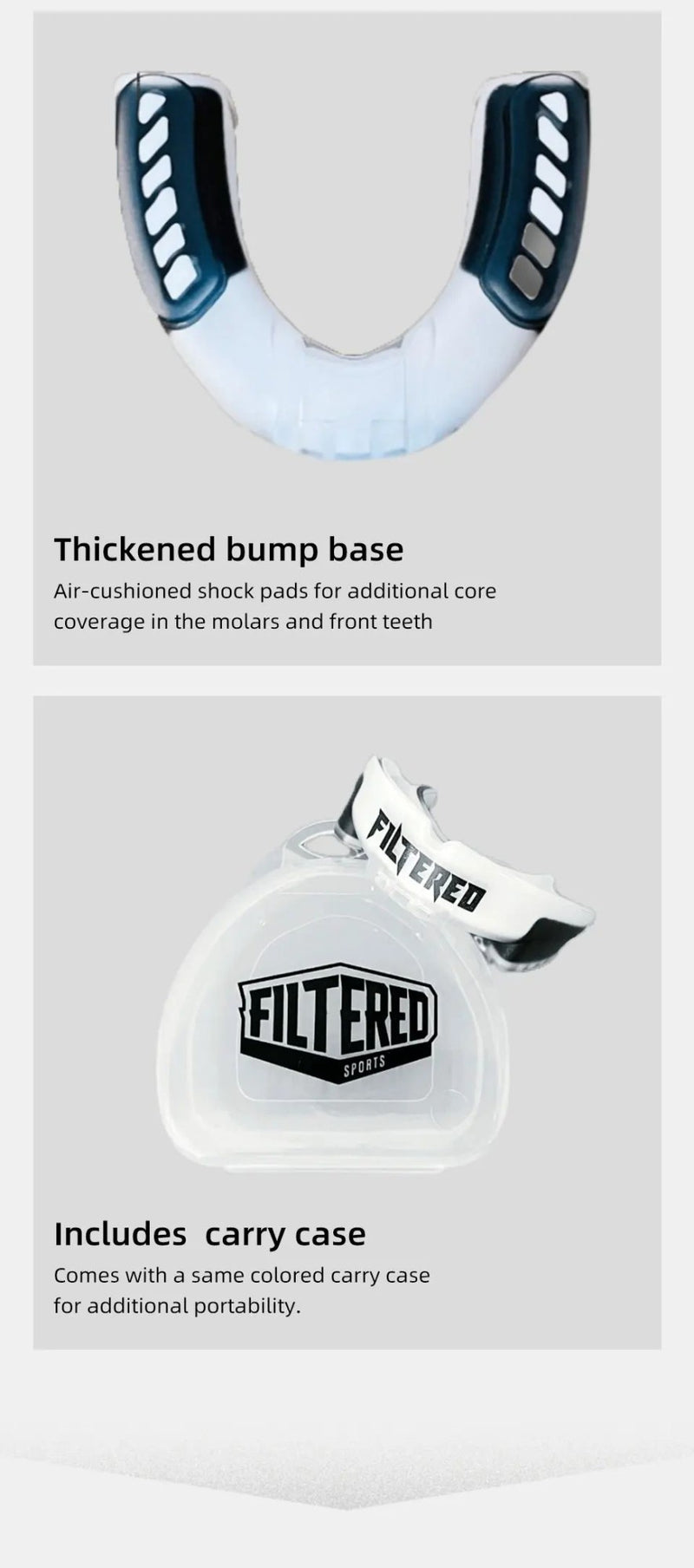 Protetor bucal esportivo filtrado, muay thai, boxe, proteção dos dentes, mma,