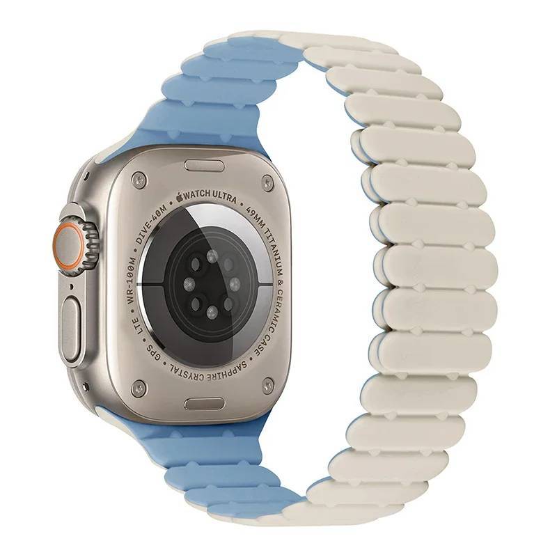 Pulseira Silicone Elo Magnético Ocean 38mm/40mm/41mm