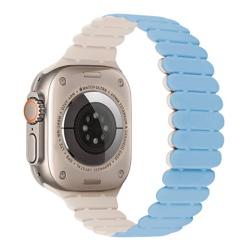 Pulseira Silicone Elo Magnético Ocean 38mm/40mm/41mm
