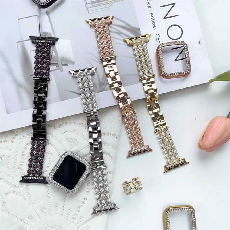 Pulseira de Luxo Perola 42mm/44mm/45mm/49mm