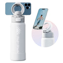 Garrafa Térmica de Aço com Suporte de Telefone Magnético