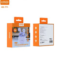 FONE DE OUVIDO BLUETOOTH 5.1 TWS - KAIDI - KD-771 ORIGINAL BRANCO PRETO LILÁS R