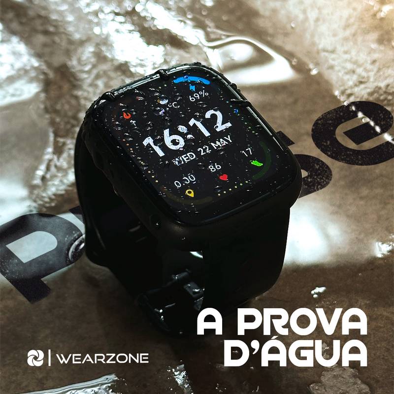 Smartwatch Pulse Wearzone à Prova  D'água  3 ATM, Alexa Integrada, Esportivo