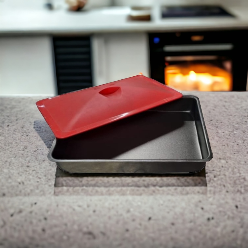 Assadeira Antiaderente Magic Cap com Tampa