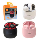 FONE DE OUVIDO BLUETOOTH 5.1 TWS - KAIDI - KD-771 ORIGINAL BRANCO PRETO LILÁS R