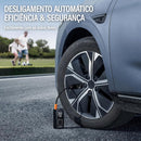 Compressor de Ar Recarregável Portatil com Calibrador e Luz de Emergência