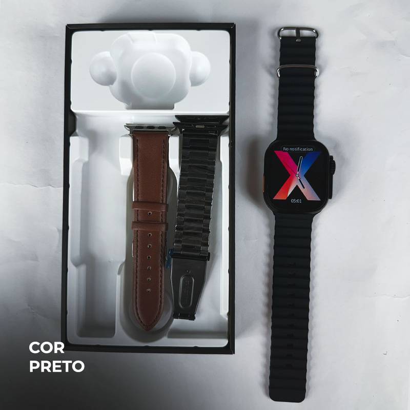 Smartwatch WS 79 Ultra 2 com 3 Pulseiras