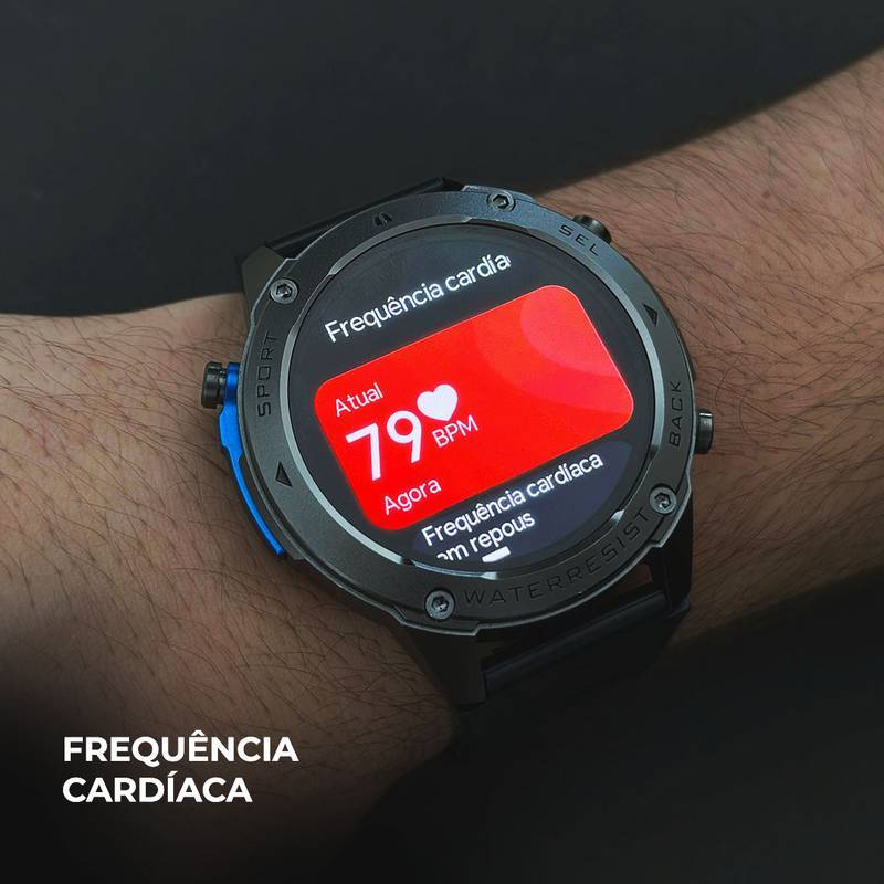 Smartwatch Brave Wearzone – Resistência Militar, GPS Duplo e 170 Modos Esportivos