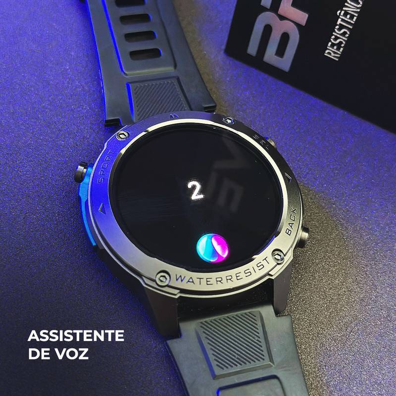 Smartwatch Brave Wearzone – Resistência Militar, GPS Duplo e 170 Modos Esportivos