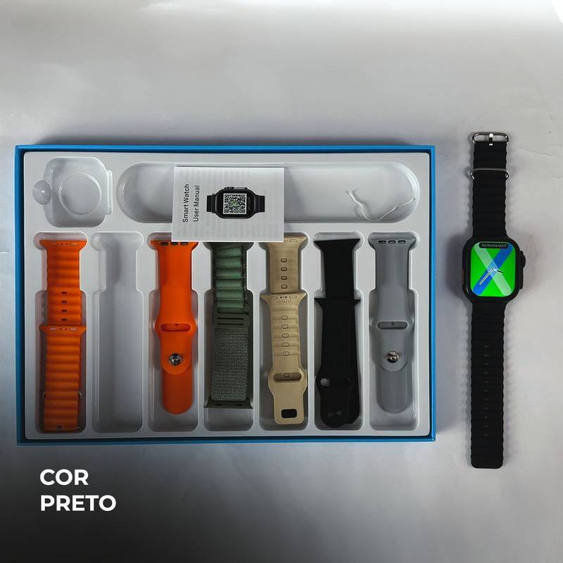 Smartwatch WS10 - 2 Ultra com 7 Pulseiras