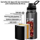 Garrafa Térmica 800ml Quente Frio Com Isolamento Térmico De Grande Capacidade