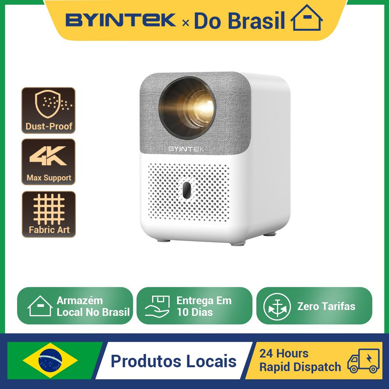 BYINTEK LOVE U4 Smart Mini Projetor de Home Theater 4K 1080P Vídeo Android WIFI